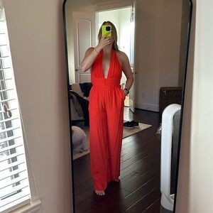 Free People halter jumpsuit